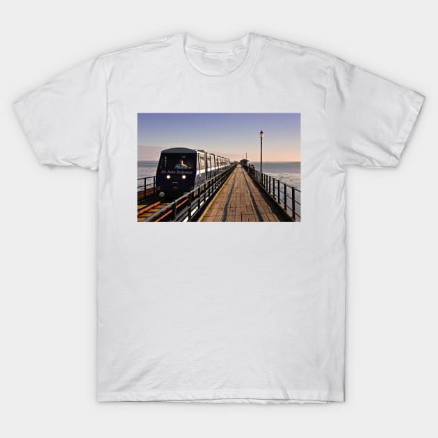 Southend on Sea Pier and Train Essex T-Shirt by AndyEvansPhotos